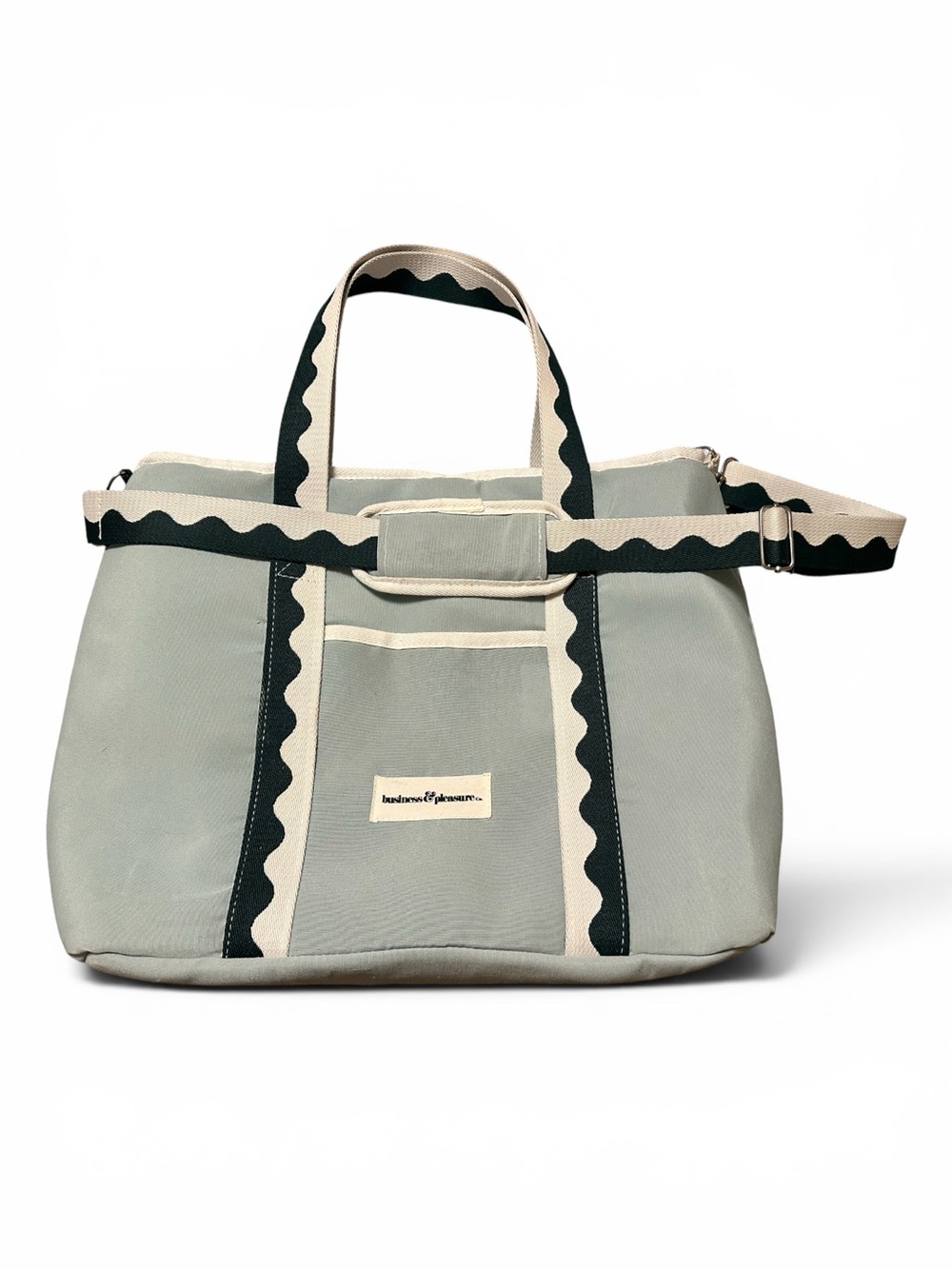 Rivie Green Business & Pleasure Canvas Tote Bag